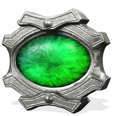 amulet ruby witchcraft shaman medallion er trait 3d print model - Mito3D