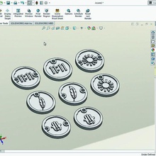 amuleti braccialetto ciondoli monete Accessori gioielleria braccialetti piatti 3d print model - Mito3D