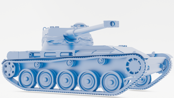 amx 13 amx13 tank askeri 3d print model - Mito3D