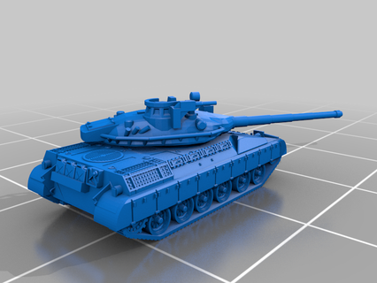 amx 30 1 100 285 Französisch Mikroarmor Panzer Fahrzeuge 3d print model - Mito3D