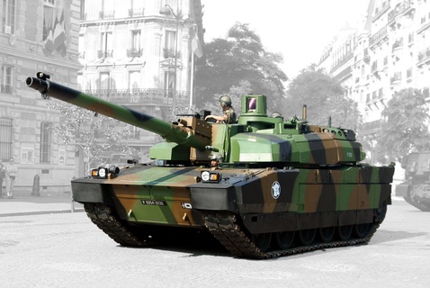 amx 56 leclerc mbt combattere veicolo guerra militare Francia serbatoio cannone 41k francese pistole leman russ 3d print model - Mito3D