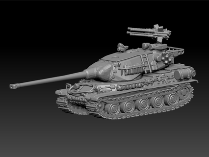 amx m4 Panzer ww2 3d print model - Mito3D