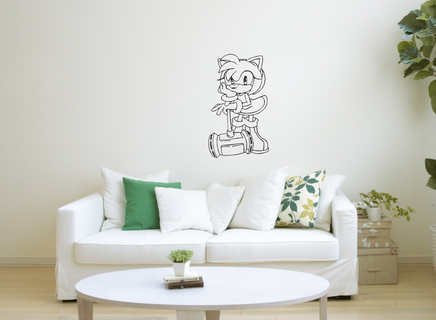 Amy gül duvar Sanat dekor dekorasyon ev süs 2d 2dart Sanatı wall2d Mario nintendo karikatür anime çizgi filmler 3d print model - Mito3D