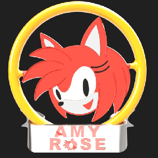 amy rose fans sonic shadow tails rouge knuckles valentine valentine's day dr eggman sega movie collection 3d print model - Mito3D
