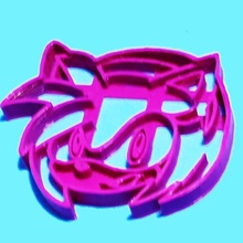 amy rose sonic cookie cutter vari rosa sharp i 3d print model - Mito3D