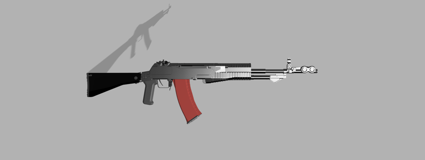 an 94 rifle an94 ak ar pistola 3d print model - Mito3D