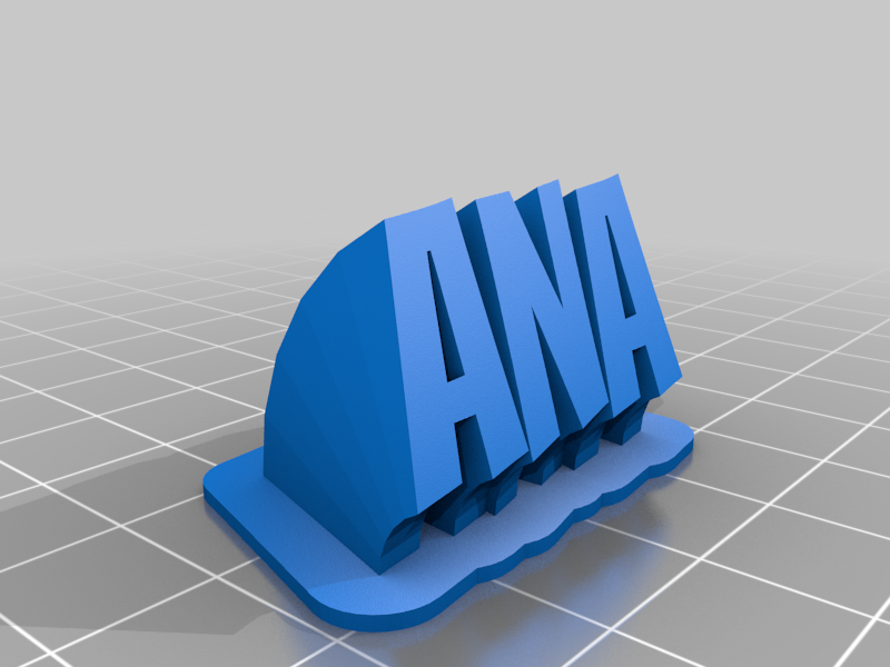 ana personalizzato ufficio casa scrivania 3D print model - Mito3D