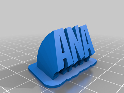 ana customized office home work desk 3d print model - Mito3D