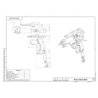 ana dart gun - overwatch printable 3d model stl + cad bundle commercial use 3d print model - Mito3D