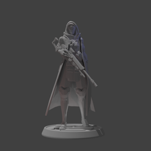 ana overwatch personaggi bufera neve gioco poli figura 3d print model - Mito3D