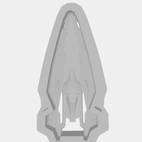 anaconda - elite dangerous cookie cutter home spaceship yes support 3D print model - Mito3D