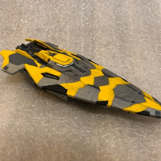 anaconda 2 part elite dangerous game spaceship vehicles 3D print model - Mito3D