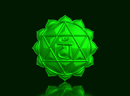 anahata chakra - harmony love Jewelry heart energy balance spiritual center unconditional connection vibration healing green breathing mantra meditation opening compassion self-esteem serenity transformation union 3d print model - Mito3D