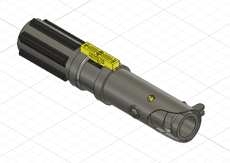 anakin Skywalker sabre laser 3d print model - Mito3D