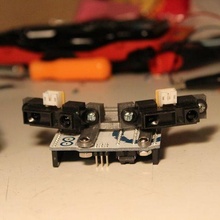 analogique distance capteur monter pololu zumo arduino mini sumo robotique 3d print model - Mito3D
