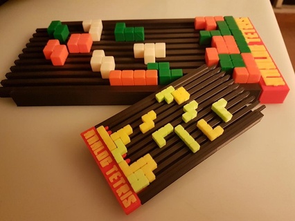 analog Tetris Rätsel Spiel Tafel Spiele 3d print model - Mito3D