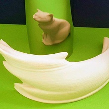 anamorphic Katze Kunst Mathe-Kunst - Spielzeug Skulptur Kätzchen design Tier erstaunlich 3d print model - Mito3D