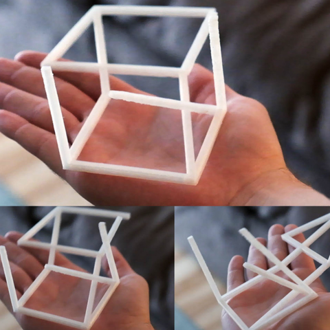 anamórfica ilusão de ótica 3d cube jogo 3D print model - Mito3D