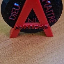 anarşi logo biblo 3d print model - Mito3D