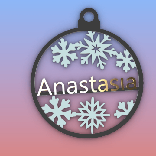 anastasia ornament fuck 2020 fuck2020 covid covid2020 christmas hang end of the year 3D print model - Mito3D
