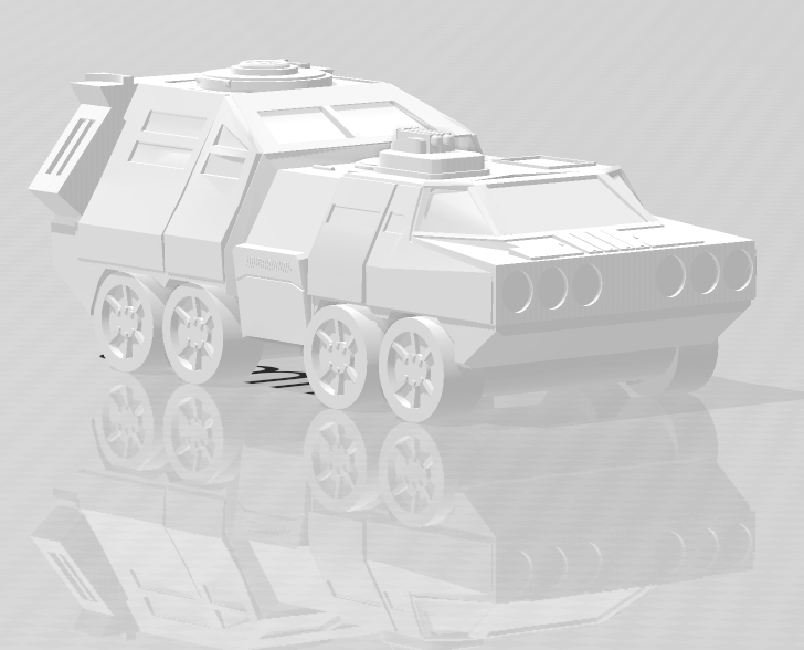 disparu apc Battletech clan combat véhicule 3D print model - Mito3D