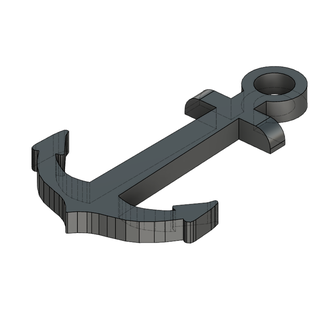 Anker Meer Armbänder Armband Schlüsselbund Armreif Boot 3d print model - Mito3D