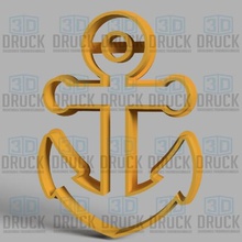 anchor - âncora cortador de cookie a casa biscoito do mar barco 3d print model - Mito3D