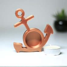 anchor candle holder candleholder candles teacandle tealight tealightcandle tealightholder 3d print model - Mito3D
