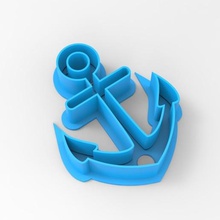 anchor cookie cutter home navy sea boat sharp seagoing vessel ocean 3d print model - Mito3D