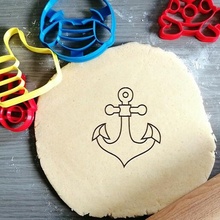 ancre biscuit coupeur achor voile bateau cuisson pâte forme cuisine cuire biscuits speculoos 3d print model - Mito3D