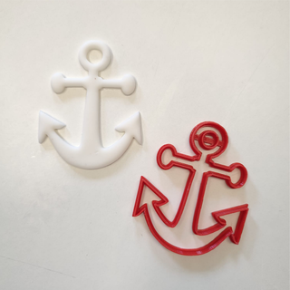 anchor cutter sea boat rudder shell sailor salior cap cutters boats cookie fondant 3d print model - Mito3D
