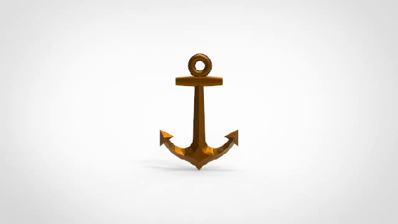 anchor type c boat ship lifeboat anchor equipment engine shipping yacht  3d print model - Mito3D