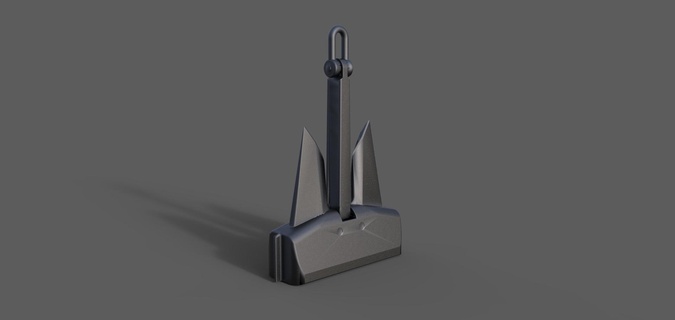 Çapa tip model gemi tekne rc açık deniz Gemi 3d print model - Mito3D