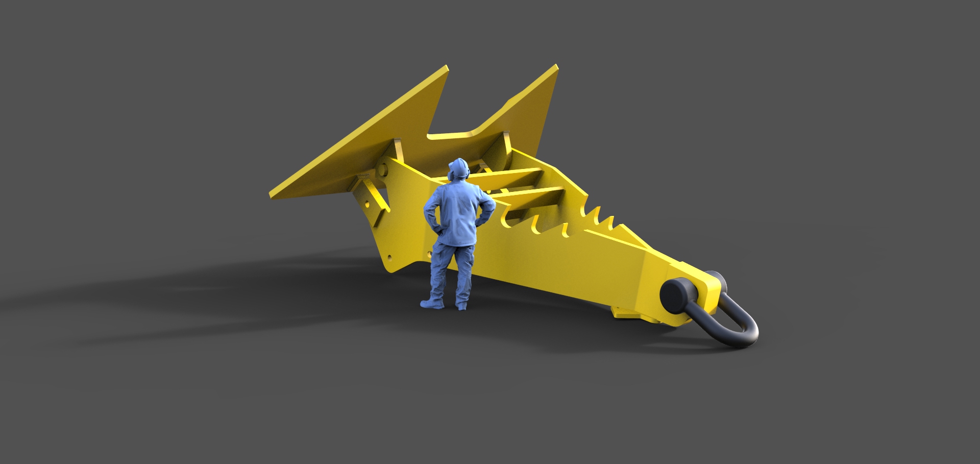 âncora modelo navio barco rc mar embarcação 3D print model - Mito3D