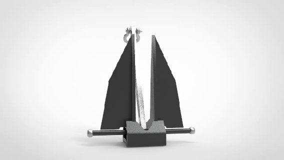 anchor type boat ship lifeboat equipment engine shipping yacht 3d print model - Mito3D