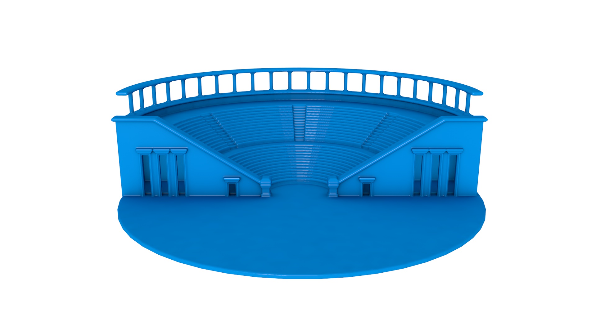 uralt Amphitheater Gebäude Pyramide Tempel stl Pharao Grab Architektur Mexiko Arena historisch alt 3D print model - Mito3D