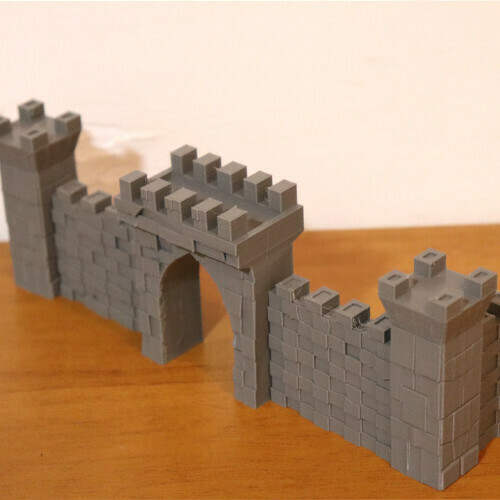 uralt Stadt Mauer 3D print model - Mito3D