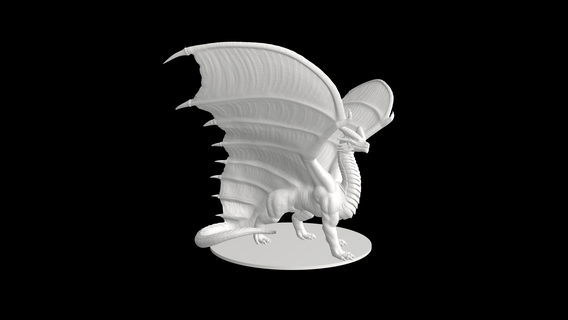 Antik bakır Ejderha 3d print model - Mito3D