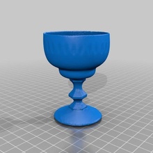 ancient crystal glas - 3d scan art cup drinking glass goblet scans replicas 3d print model - Mito3D