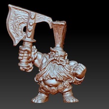 Antik cüce kıyamet arayan oyun cüceler Duardin avcı Fyreslayers Gotrek Warhammer masaüstü 3d print model - Mito3D