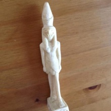 Antik Mısır tanrısı horus heykelciği sanat 3d print model - Mito3D