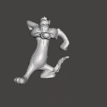 antico figura selvaggio gatto arte piolin disney matto melodie 3d print model - Mito3D