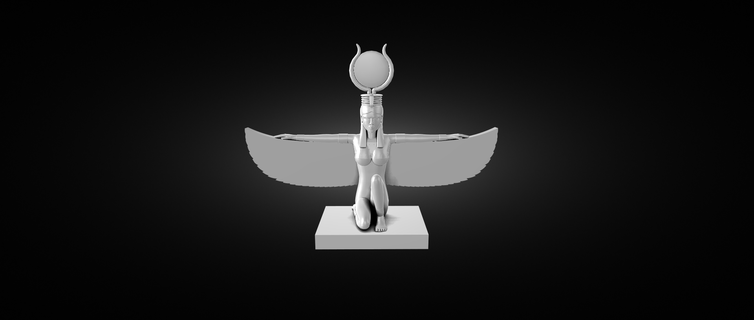 ancient goddess decorative figurine 3d print stl 3d print model - Mito3D