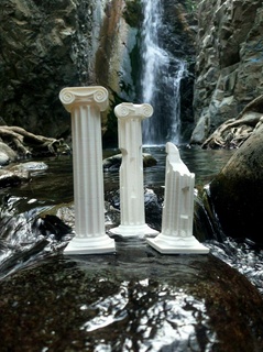 ancient greek ionic rhythm columns ancient greek columns decorations  3d print model - Mito3D