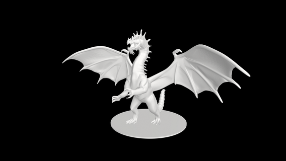 ancien vert dragon 3d print model - Mito3D