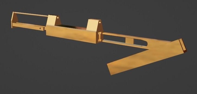 antico serratura Cinese attrezzo 3d print model - Mito3D