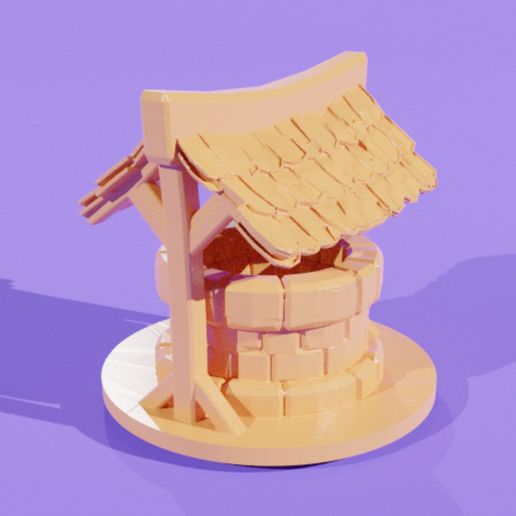 uralt magisch Gebäudestrukturen 3D print model - Mito3D
