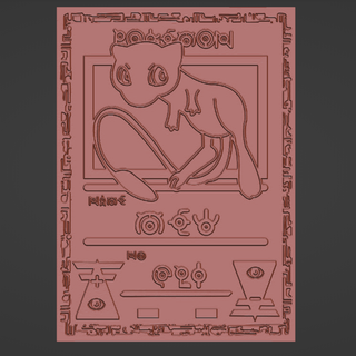 ancient mew card - custom 3d printing file pokemon toy print stl 3d print model - Mito3D