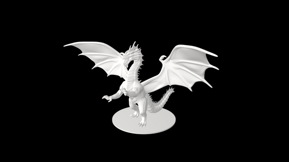ancien rouge dragon 3d print model - Mito3D