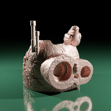 ancient robot head pot home deco decoration interior key holder sculpture stand miyazaki 3d print model - Mito3D